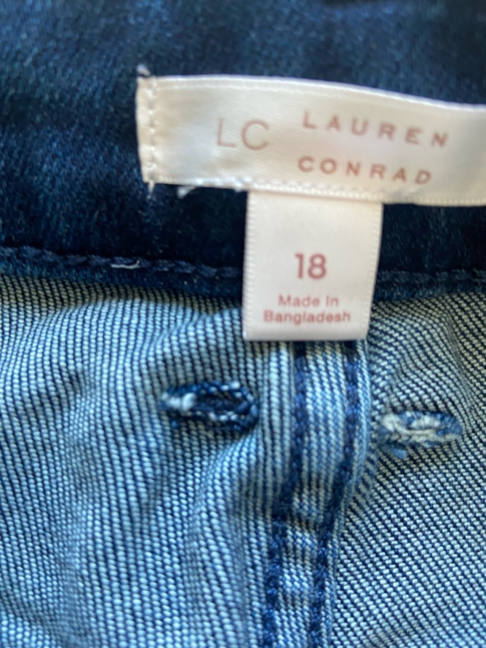 NWT LC Lauren Conrad Feel Good High Rise Curvy Skinny Womens Size 18 - Picture 4 of 6